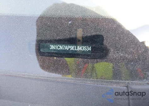 2014 Nissan Versa 1.6 Sv из США, поврежденный, VIN 3N1CN7AP9EL843534